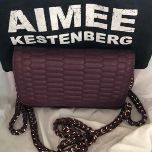 Purple crossbody bag
